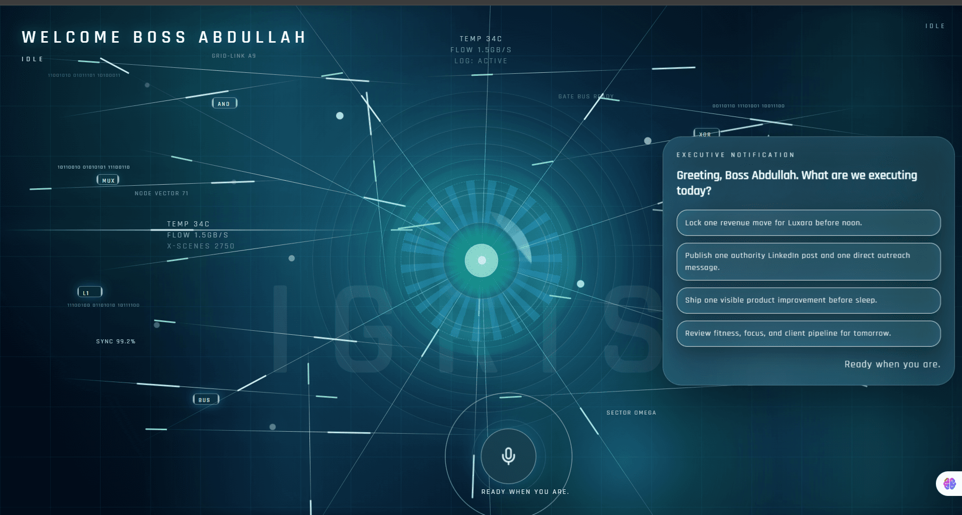 Igris — Voice AI Agent — screenshot